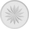 Ekena Millwork Standard Grayson Flower Rosette With Rounded Edge, 4"W x 4"H x 3/4"P ROSP040X040X075GRY11 - alternate 4